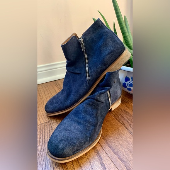 B2 blue suede boots size EU43 - Picture 12 of 16